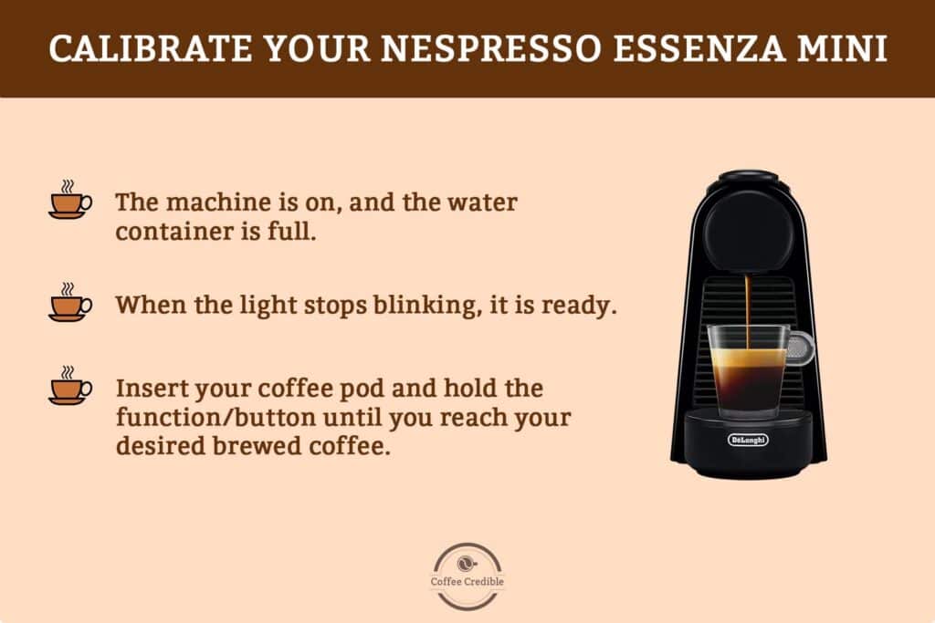 calibrate Nespresso Essenza mini