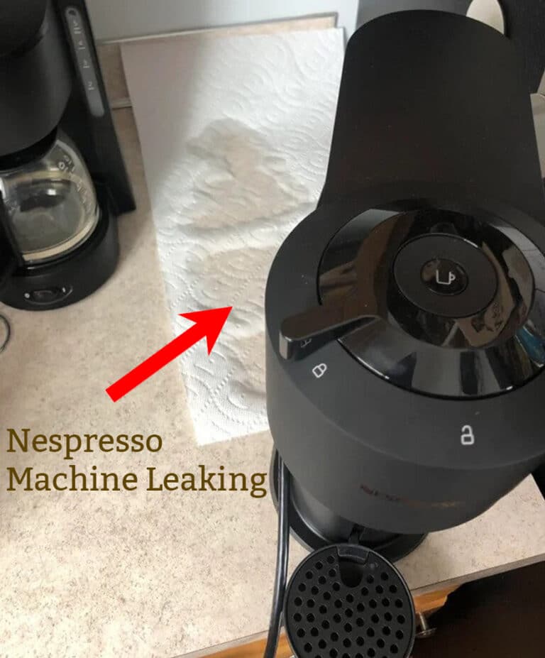 nespresso machine leaking into capsule box