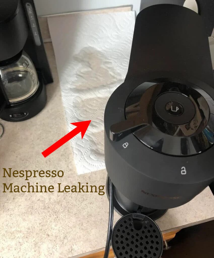water is leaking from Nespresso machine
