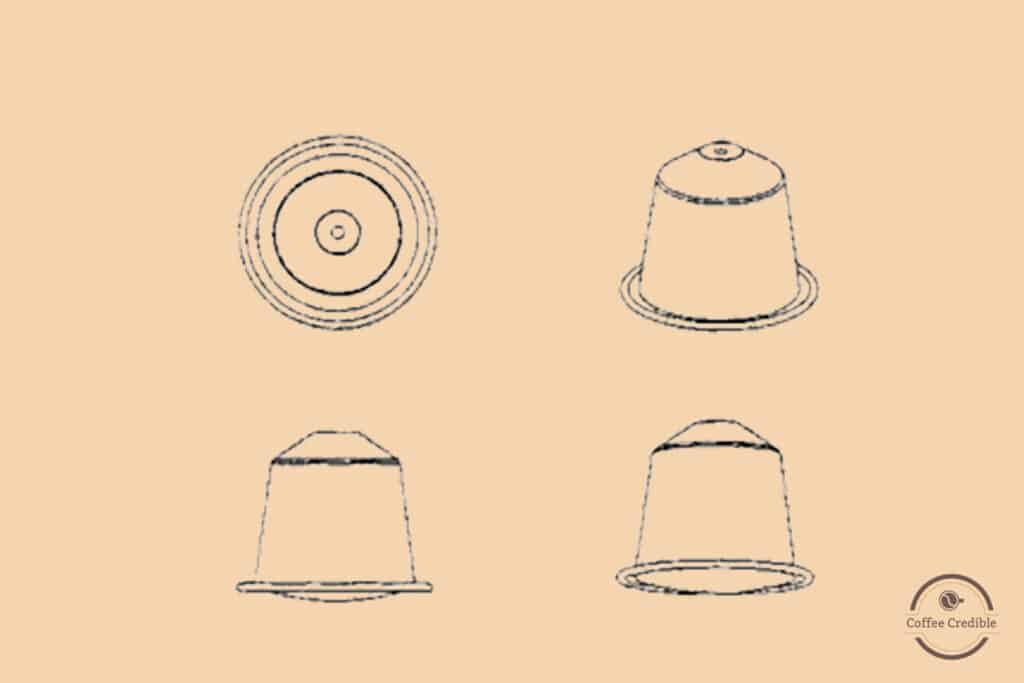 shape of Nespresso pods