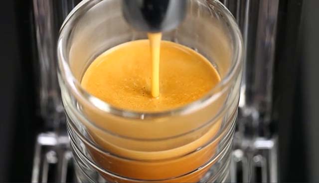 coffee pouring out of Nespresso CitiZ