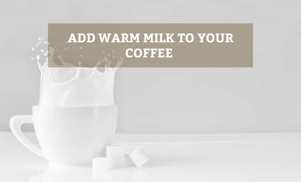 warm milk in cup