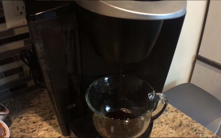 making espresso in keurig