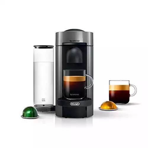 Nespresso VertuoPlus Coffee and Espresso Machine by De'Longhi, Grey