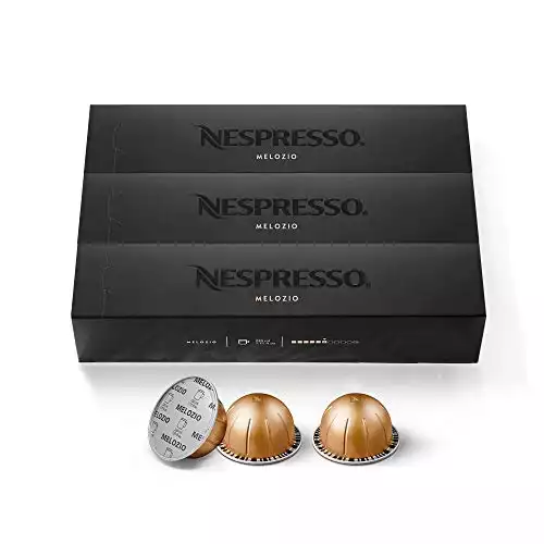 Nespresso Capsules VertuoLine, Melozio, Medium Roast Coffee, 30 Count Coffee Pods, Brews 7.77 Ounce