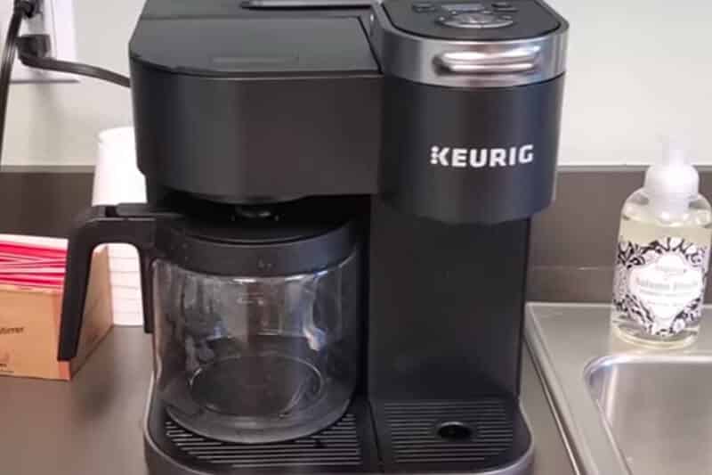                                                    Keurig Duo ready to brew coffee after a reset