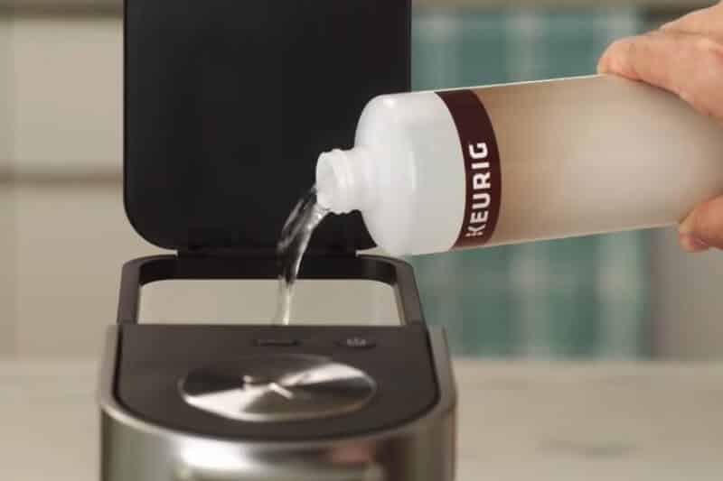                                                     Adding Keurig solution to the Keurig machine